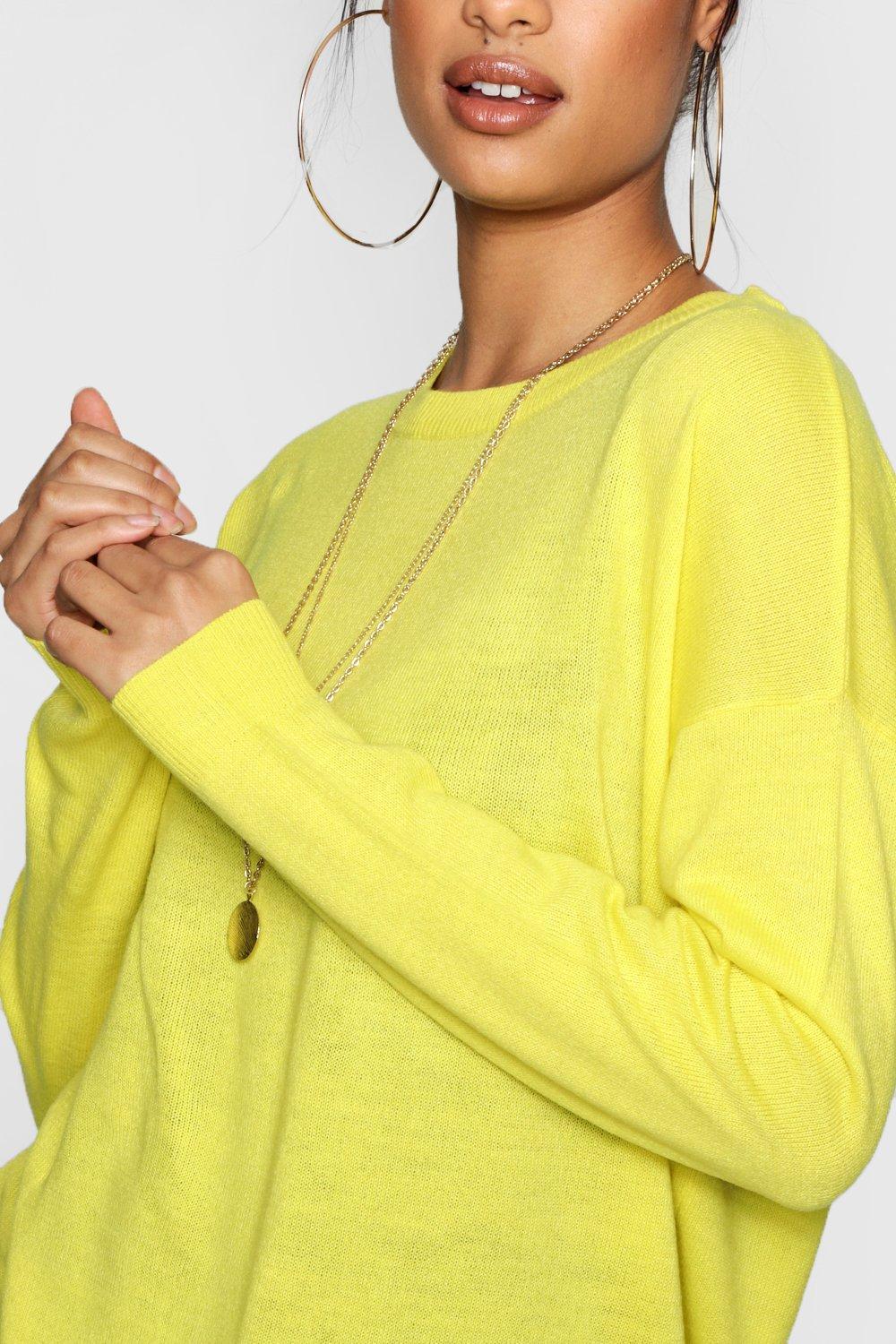 Boohoo yellow outlet jumper